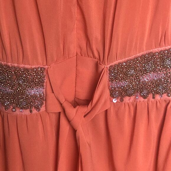 Alice & Olivia Silk Beaded Ruched Mini Dress – Size M (Tag Removed) - Picture 13 of 16